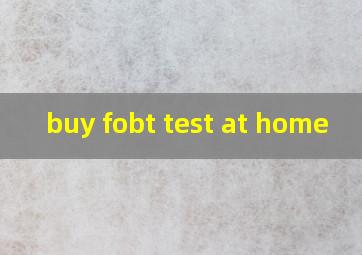 buy fobt test at home
